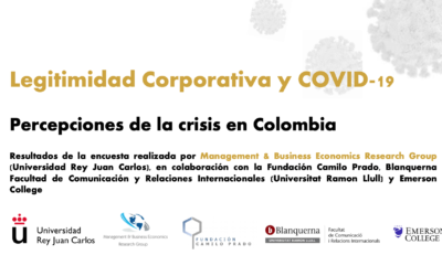 Informe de legitimidad Corporativa y COVID-19: Percepciones de la crisis en Colombia