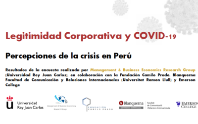 Informe de legitimidad Corporativa y COVID-19: Percepciones de la crisis en Perú